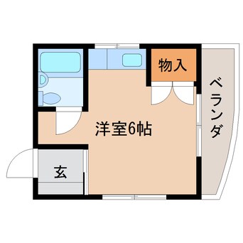 間取図 東海道本線/静岡駅 バス25分東部団地下車:停歩5分 1階 築41年