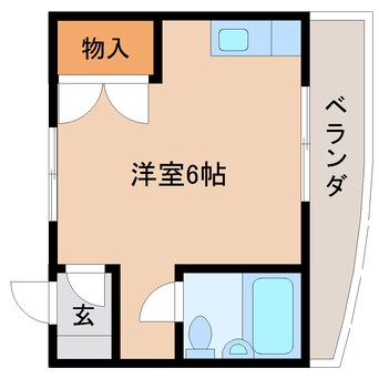 間取図 東海道本線/静岡駅 バス25分東部団地下車:停歩5分 3階 築41年