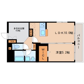 間取図 静岡鉄道静岡清水線/県総合運動場駅 徒歩10分 1階 築6年