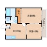 東海道本線/静岡駅 バス:20分:停歩19分 1階 築36年 2DKの間取り