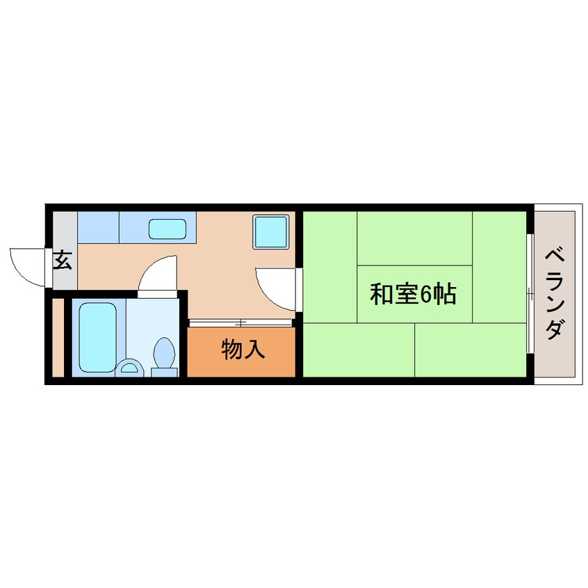 間取図 東海道本線/静岡駅 バス29分西奈中学常葉大学入口下車:停歩5分 3階 築42年