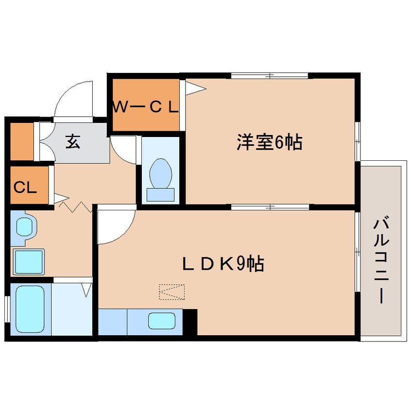 間取図 東海道本線/草薙駅 徒歩19分 1階 築22年