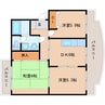 静岡鉄道静岡清水線/御門台駅 徒歩18分 1階 築21年 3DKの間取り