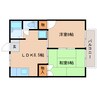 東海道本線/静岡駅 バス:23分:停歩9分 2階 築33年 2LDKの間取り