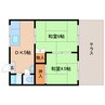 東海道本線/草薙駅 バス:14分:停歩1分 1階 築43年 2DKの間取り