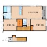 東海道本線/草薙駅 徒歩13分 2階 築6年 2LDKの間取り