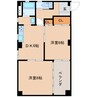 静岡鉄道静岡清水線/草薙駅 徒歩2分 2階 築35年 2DKの間取り