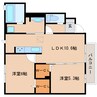 東海道本線/静岡駅 バス:23分:停歩1分 1階 築5年 2LDKの間取り