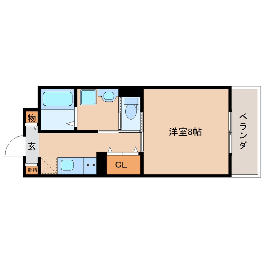 間取図 静岡鉄道静岡清水線/御門台駅 徒歩17分 2階 築3年