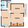 東海道本線/草薙駅 徒歩19分 3階 築39年 2DKの間取り