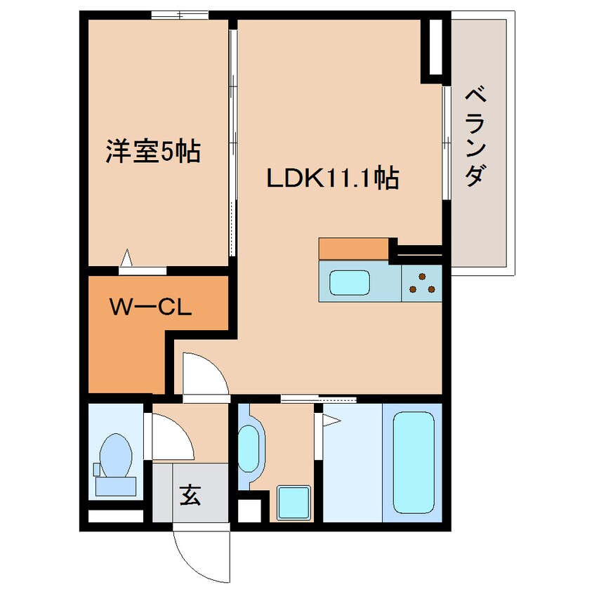 間取図 静岡鉄道静岡清水線/県立美術館前駅 徒歩6分 2階 築2年