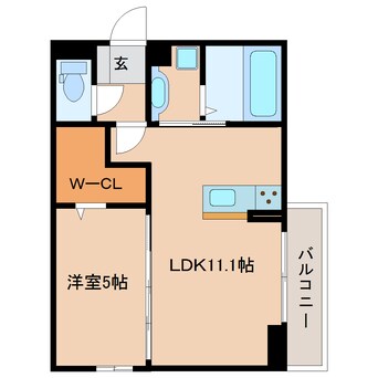 間取図 静岡鉄道静岡清水線/県立美術館前駅 徒歩6分 3階 築3年