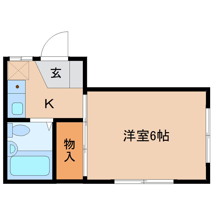 間取図 東海道本線/草薙駅 徒歩15分 1階 築35年