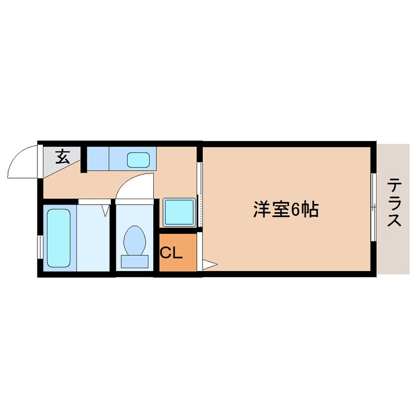 間取図 東海道本線/静岡駅 バス26分フレスポ静岡下車:停歩4分 1階 築33年