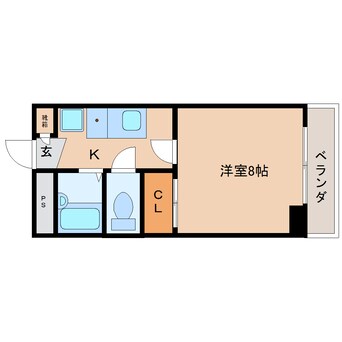 間取図 東海道本線/草薙駅 徒歩6分 3階 築27年