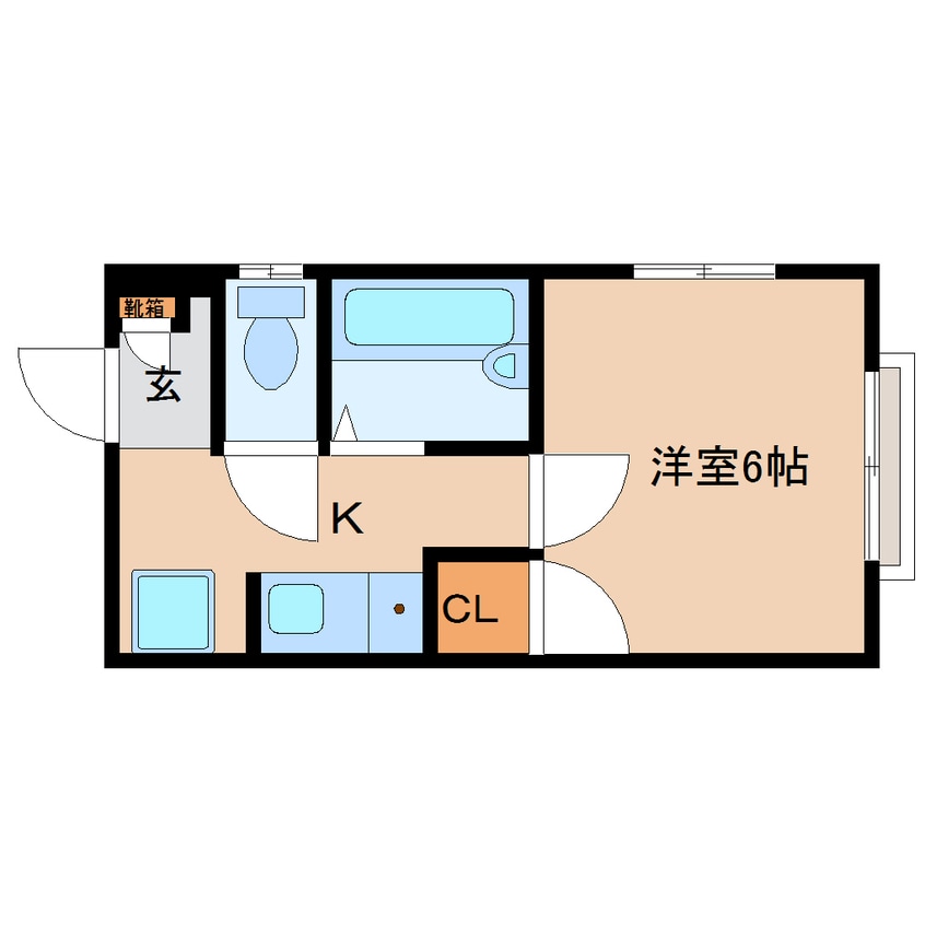 間取図 東海道本線/草薙駅 徒歩9分 3階 築28年