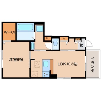 間取図 東海道本線/草薙駅 バス14分東上下車:停歩3分 1階 築3年