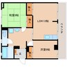 静岡鉄道静岡清水線/狐ケ崎駅 徒歩12分 2階 築41年 2LDKの間取り