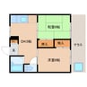 東海道本線/草薙駅 徒歩19分 1階 築37年 2DKの間取り