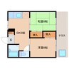 東海道本線/草薙駅 徒歩19分 1階 築37年 2DKの間取り