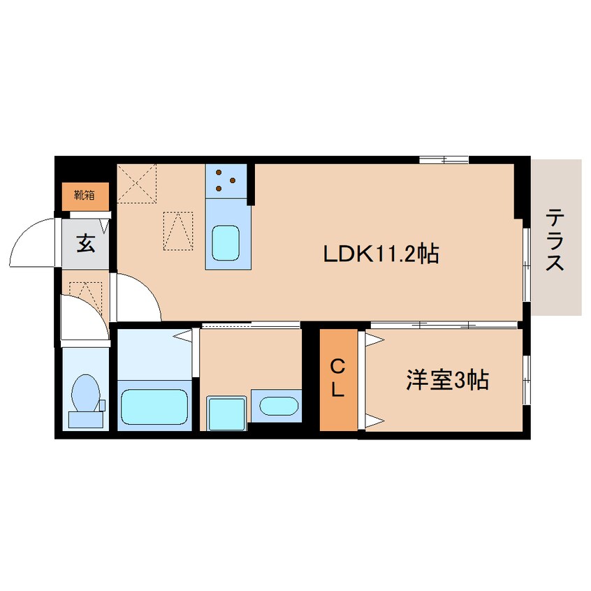 間取図 静岡鉄道静岡清水線/県立美術館前駅 徒歩10分 1階 建築中