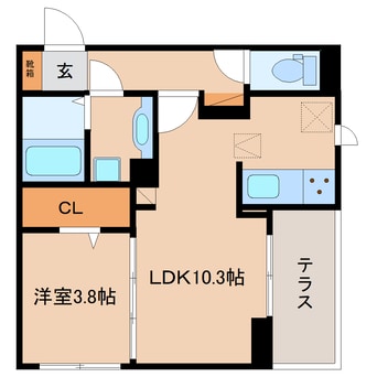間取図 東海道本線/草薙駅 徒歩8分 1階 建築中