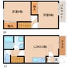 東海道本線/草薙駅 徒歩17分 1-2階 築28年 2LDKの間取り