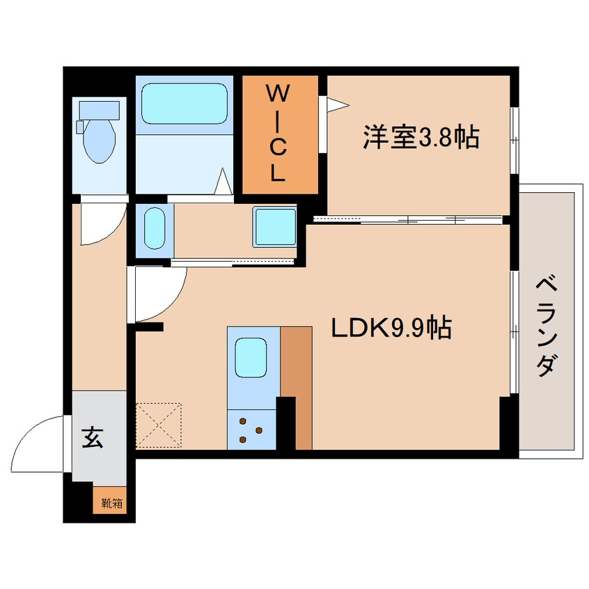 間取図 静岡鉄道静岡清水線/県立美術館前駅 徒歩9分 2階 建築中