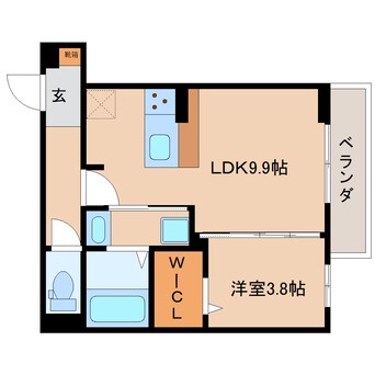 間取図 静岡鉄道静岡清水線/県立美術館前駅 徒歩9分 2階 建築中
