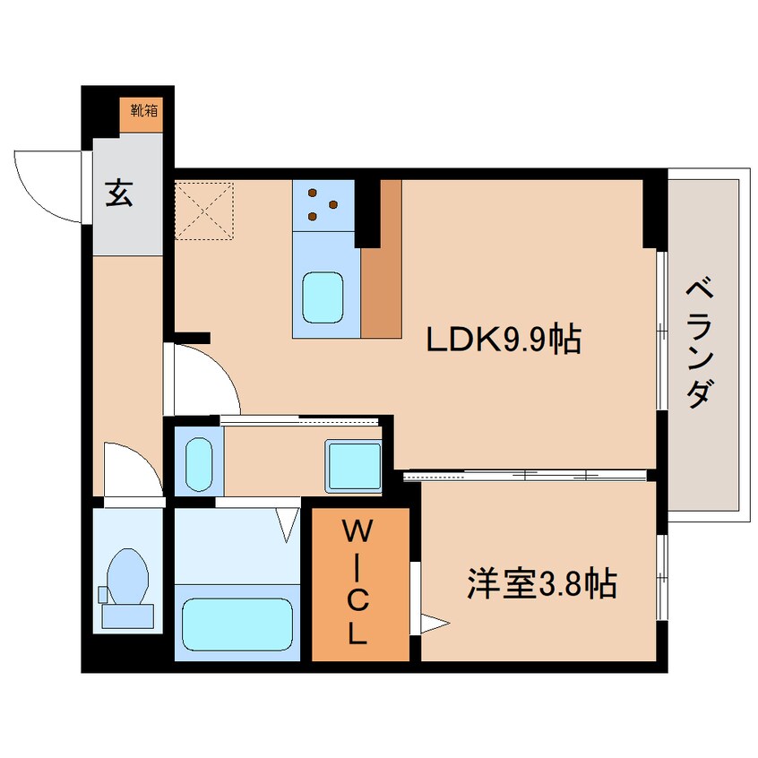 間取図 静岡鉄道静岡清水線/県立美術館前駅 徒歩9分 2階 建築中