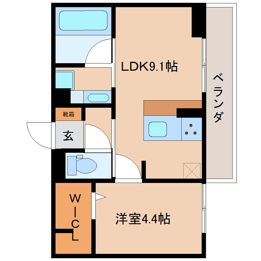 間取図 静岡鉄道静岡清水線/県立美術館前駅 徒歩9分 3階 建築中