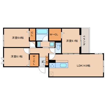 間取図 静岡鉄道静岡清水線/県立美術館前駅 徒歩9分 2階 建築中