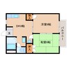 静岡鉄道静岡清水線/新清水駅 バス:14分:停歩4分 2階 築30年 2DKの間取り
