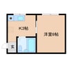 東海道本線/清水駅 徒歩5分 3階 築36年 1Kの間取り