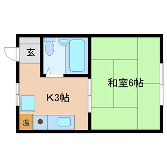 間取図 東海道本線/清水駅 徒歩5分 3階 築34年