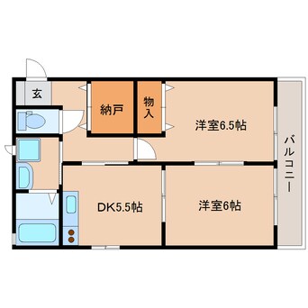 間取図 東海道本線/清水駅 バス12分高橋西下車:停歩2分 2階 築22年