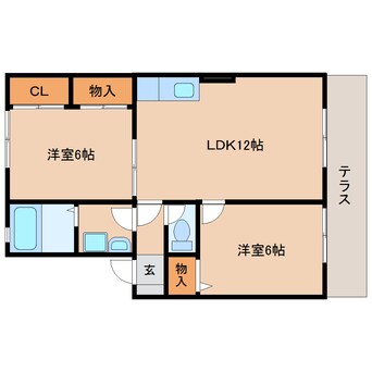 間取図 静岡鉄道静岡清水線/狐ケ崎駅 バス9分南矢部下車:停歩6分 1階 築28年