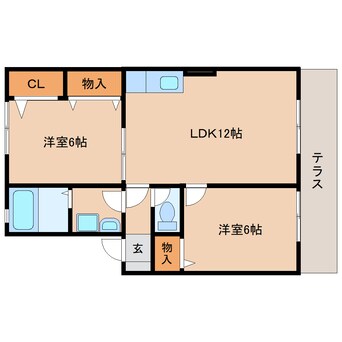 間取図 静岡鉄道静岡清水線/狐ケ崎駅 バス9分南矢部下車:停歩6分 1階 築29年