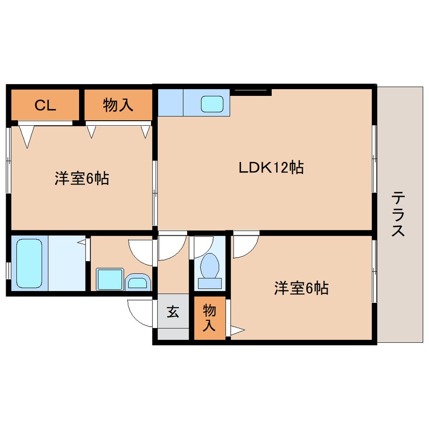 間取図 静岡鉄道静岡清水線/狐ケ崎駅 バス9分南矢部下車:停歩6分 1階 築29年