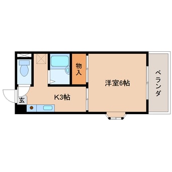 間取図 静岡鉄道静岡清水線/新清水駅 バス6分港橋下車:停歩5分 3階 築36年