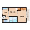 静岡鉄道静岡清水線/新清水駅 バス:12分:停歩4分 1階 築37年 2Kの間取り