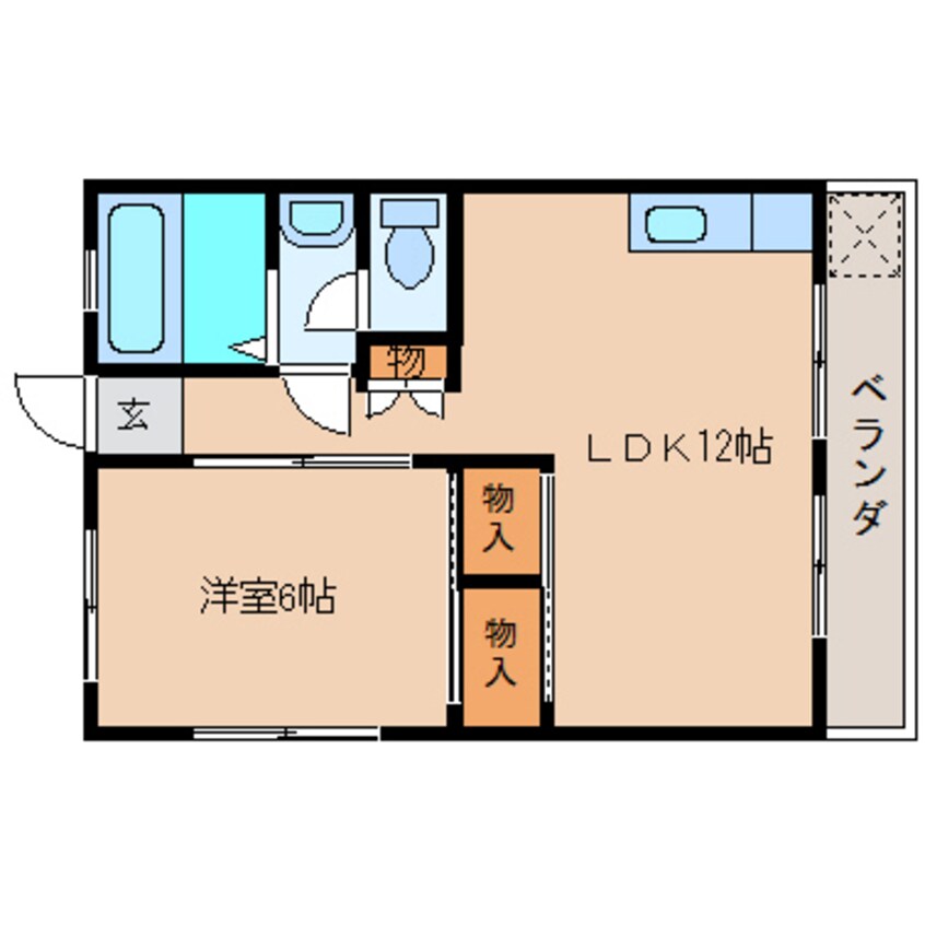 間取図 静岡鉄道静岡清水線/入江岡駅 徒歩8分 3階 築49年