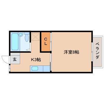 間取図 東海道本線/清水駅 バス12分天王町下車:停歩2分 1階 築28年