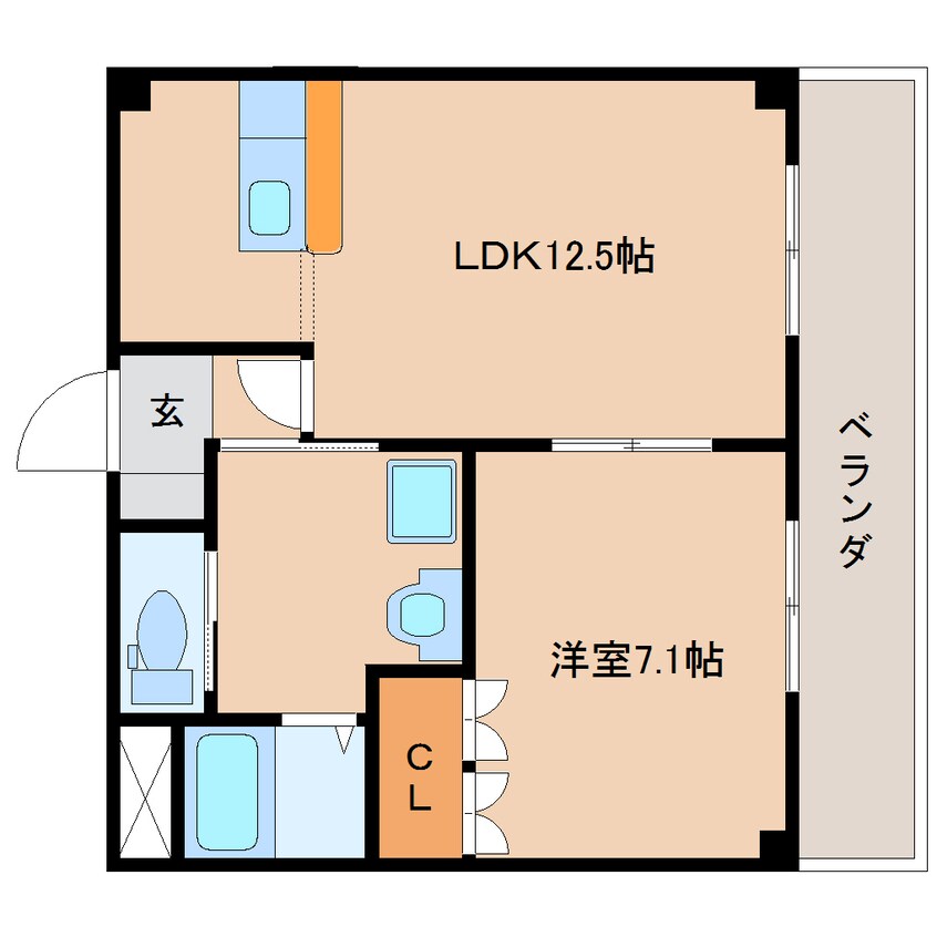 間取図 東海道本線/清水駅 バス10分梅が岡下車:停歩4分 1階 築18年