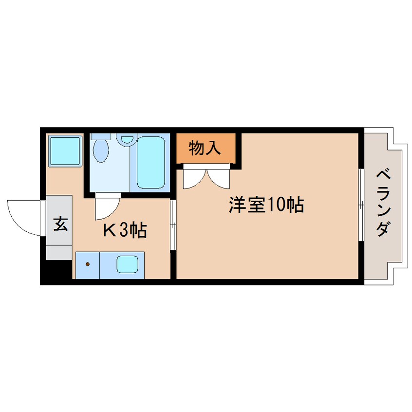 間取図 東海道本線/清水駅 バス14分石川東名下下車:停歩6分 3階 築30年