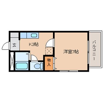 間取図 東海道本線/清水駅 徒歩10分 2階 築28年