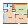 東海道本線/清水駅 バス:11分:停歩4分 1階 築35年 2DKの間取り