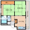 静岡鉄道静岡清水線/桜橋駅 徒歩19分 3階 築57年 2DKの間取り