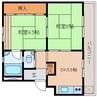 静岡鉄道静岡清水線/桜橋駅 徒歩19分 3階 築57年 2DKの間取り
