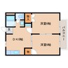 東海道本線/清水駅 バス:19分:停歩5分 2階 築30年 2DKの間取り